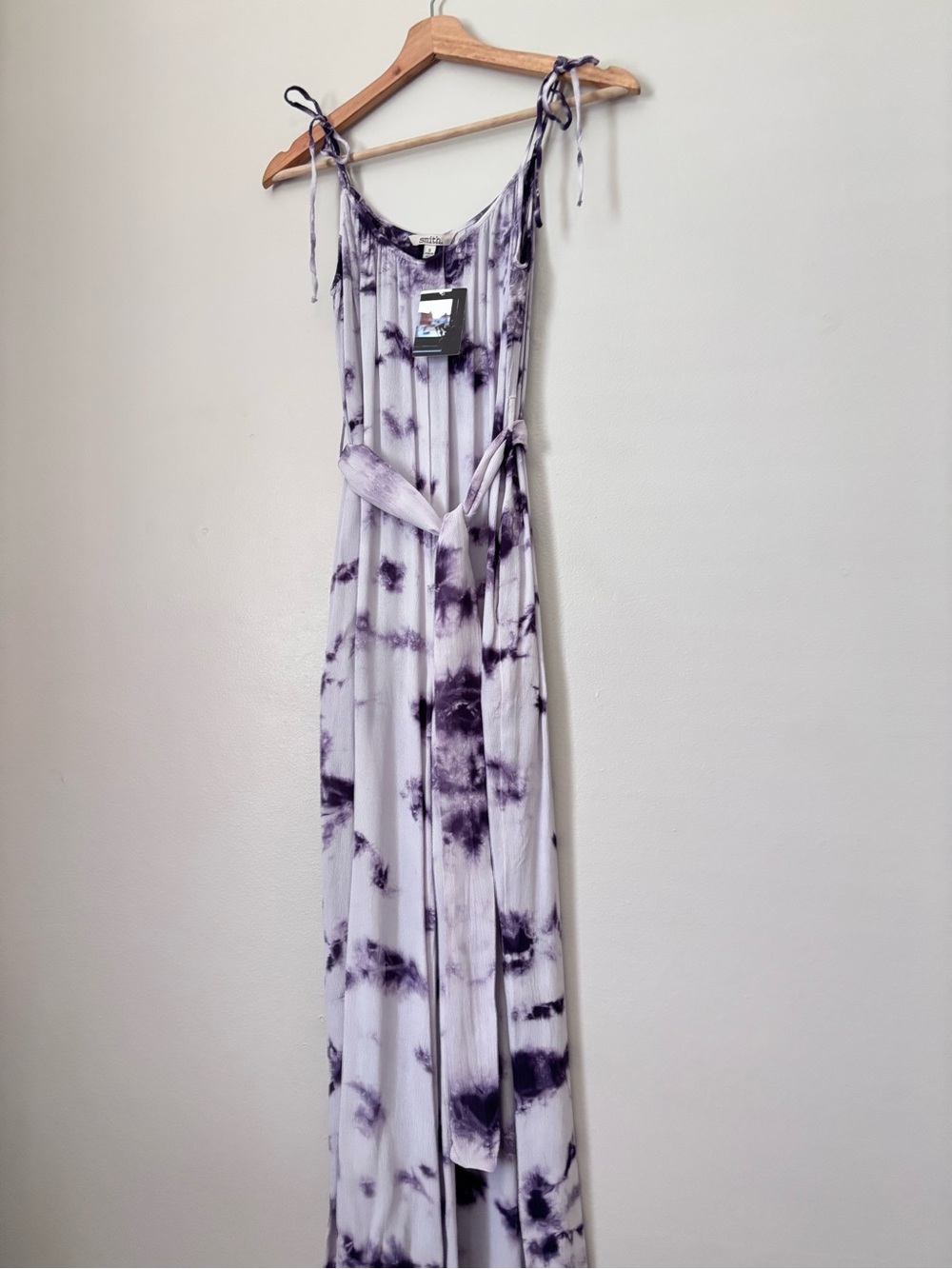 Smith Purple Tie Dye Wide Leg Jumpsuit - Picture 2 of 7